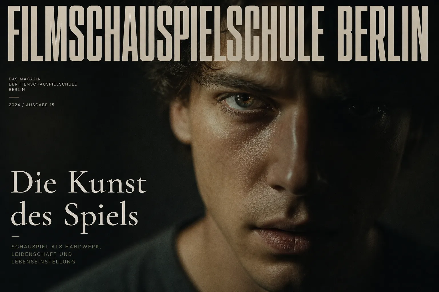 Cinematische Nahaufnahme eines Schauspielers – Filmschauspielschule Berlin